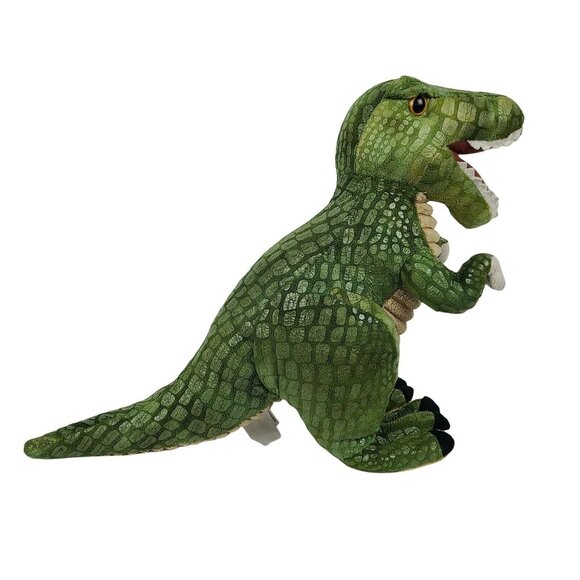 Fiesta T-Rex Plush Dinosaur Tyrannosaurus Rex Green Stuffed Animal Toy Lizard - Picture 4 of 10